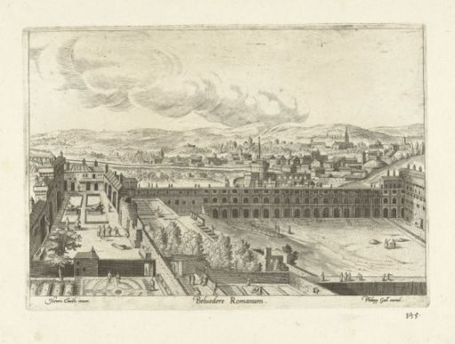 View of the Cortile del Belvedere