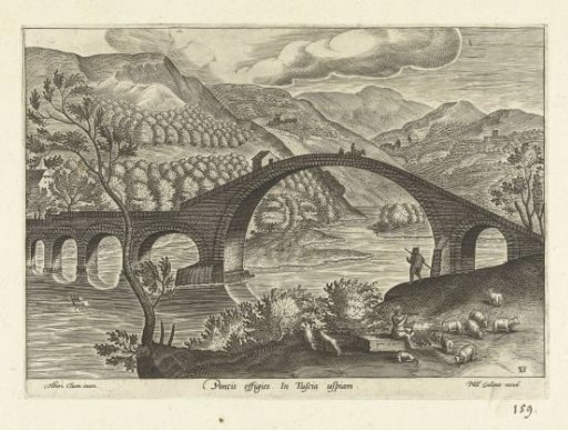 View of a bridge in Tuscany
