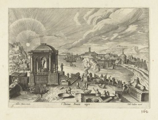 View of the harbour of the Greek island Euboea