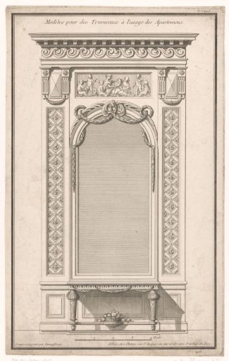 Mirror above a table