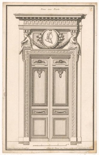 Doors with medallions and cornucopias