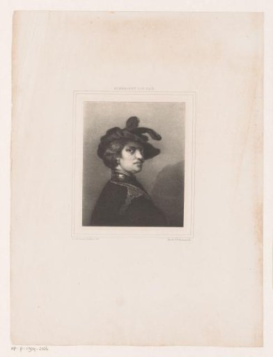 Tronie of a Man with a Feathered Bonnet