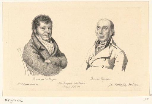 Portraits of Adriaan van der Willigen and Roeland van Eynden