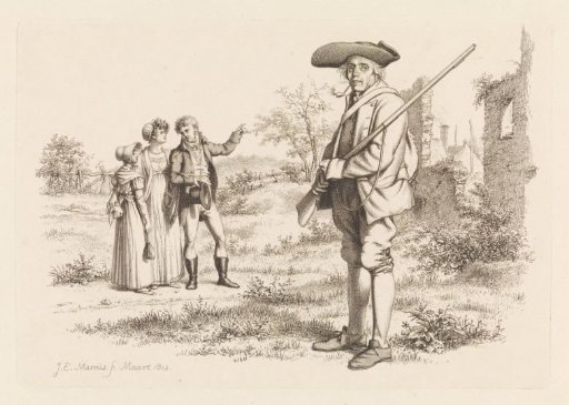 Hunter and a group at a ruin