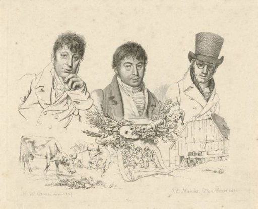 Portraits of H. Stokvisch, J. Smies and D. Kerkhoff