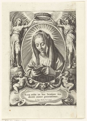 Mary with a book