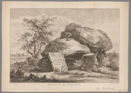 Hunebed near the village of Midlaren