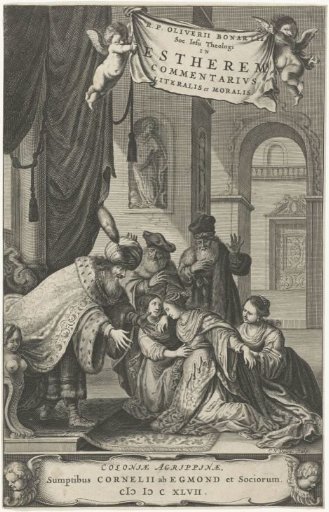 Esther presented to King Ahasuerus