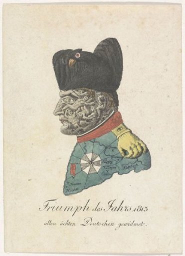 Satirical print on Napoleon, 1813