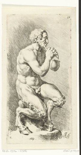 Seated Pan with Flute