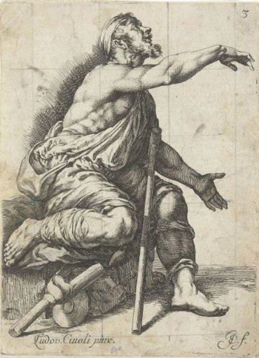 Man with crutches