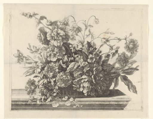 Basket with flowers