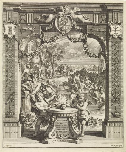 Allegory on the marriage of Cornelis Calff and Grietje Bloem