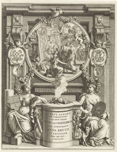 Allegory on the marriage of Jacob van Oosterwyck and Anna Bruyn