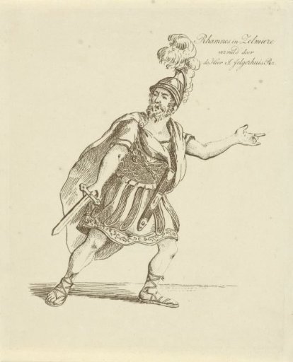 Johannes Jelgerhuis in the Role of Rhamnes
