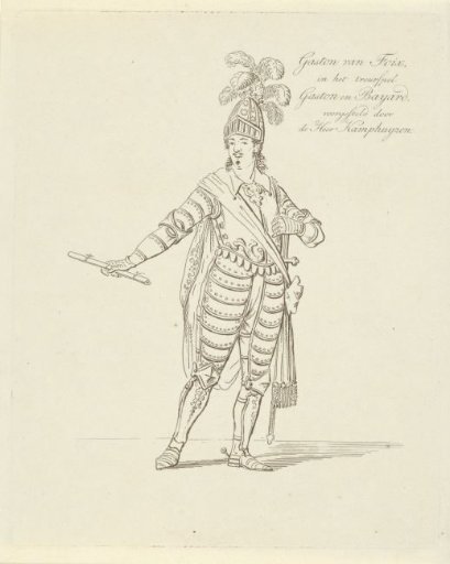 Portrait of Dirk Kamphuijzen as Gaston of Foix