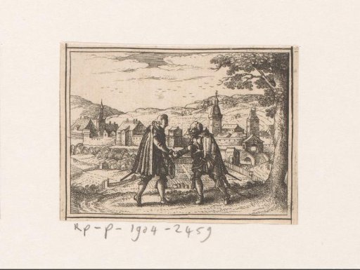 Two men shaking hands