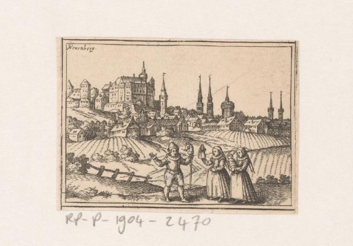 View of Nuremberg with puppeteers