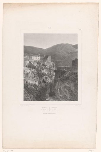 View of the Temple of Vesta in Tivoli