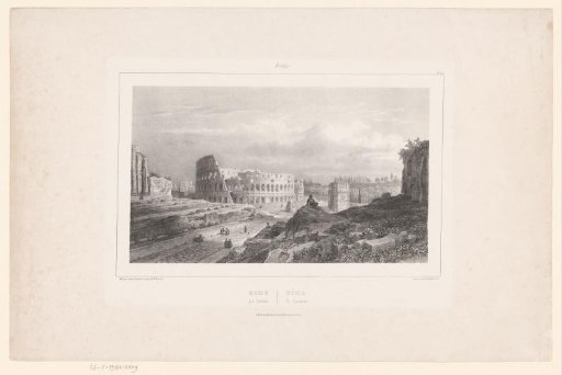 View of the Colosseum, in Rome