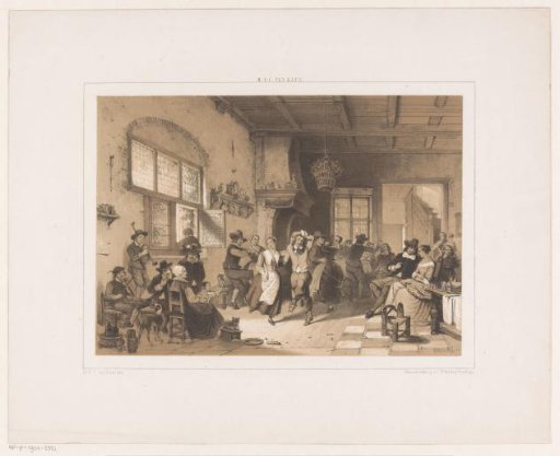 Dancing company in an inn