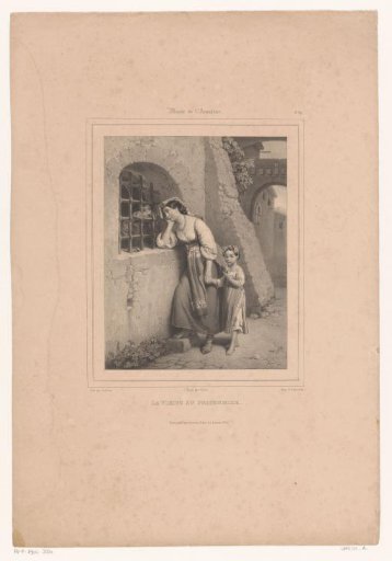 Woman and child visiting a prisoner