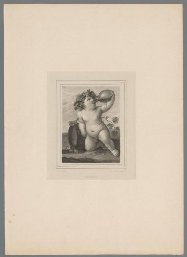 Bacchus Drinking Wine from a Bottle