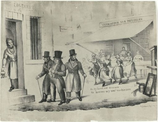 Satirical print on C. Seyn, 1838-1839