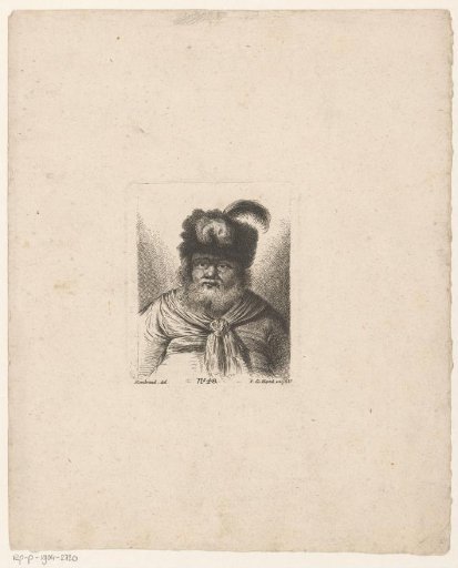 Old man with beard and fur cap