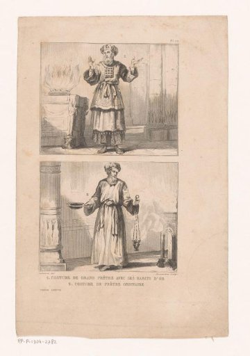 Two images of priests in liturgical vestments