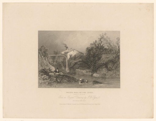 Landscape with watermill in North Devon