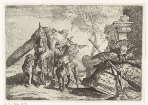 Donkey loaded with poultry