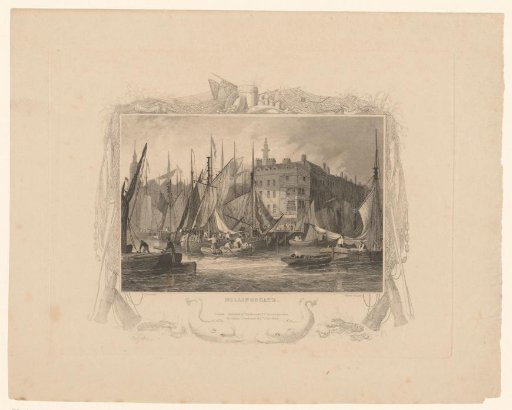 View of the Harbour near a City Gate of London