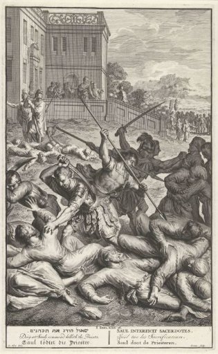 Saul takes revenge on the priests of Nob