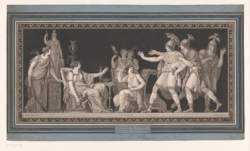 Tarquinius and his spinning wife Lucretia