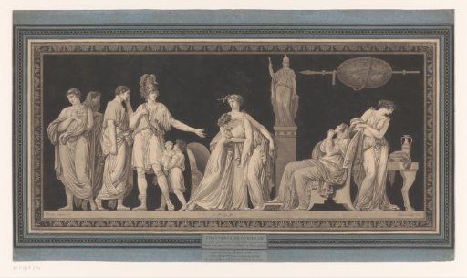 Coriolanus comforts his wife and mother