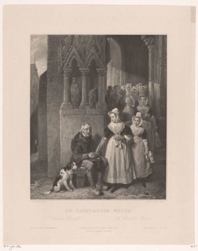 Orphan Girl Giving Alms to a Beggar
