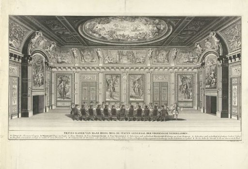 Trêveszaal with a Meeting of the States-General, ca. 1730
