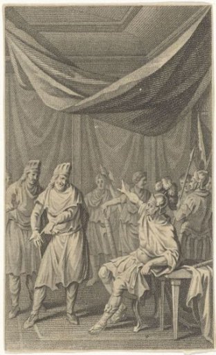 Marcus Licinius Crassus mocked by Parthian envoys