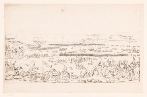 Landscape with a battle