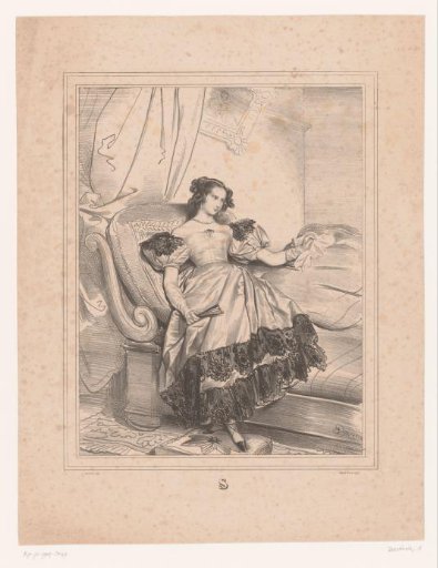 Young woman on a sofa