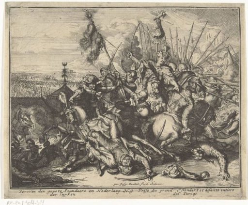 Defeat of the Ottoman army during the Siege of Vienna