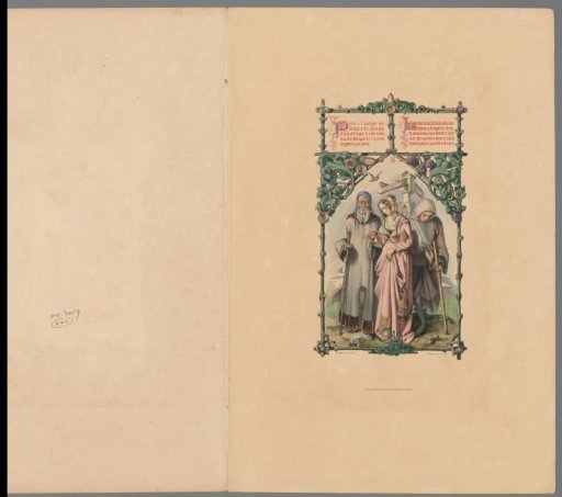 Woman accompanying two blind men