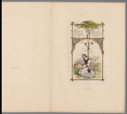Landscape with a woman seated by a tree