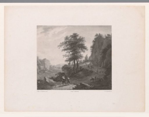 Figures in a Mountain Landscape