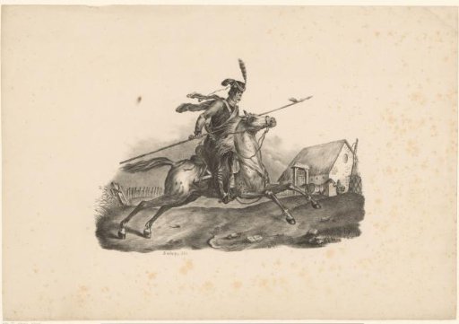 Lansier on horseback
