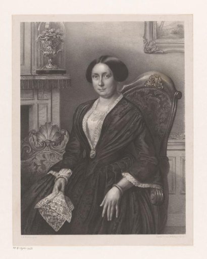 Portrait of a lady in an interior