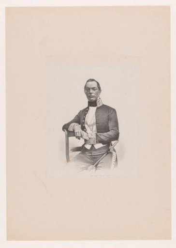 Portrait of an unknown man from the Dutch East Indies in court dress
