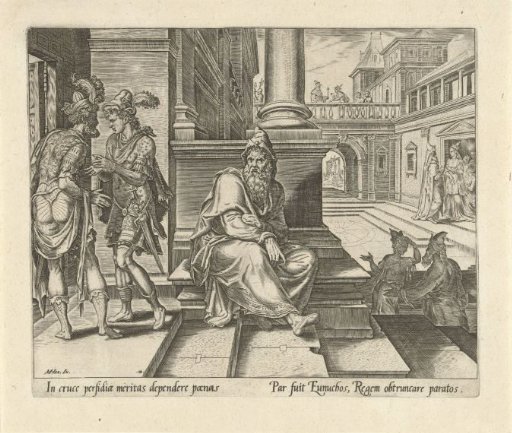 Mordecai Foils a Plot Against King Ahasuerus