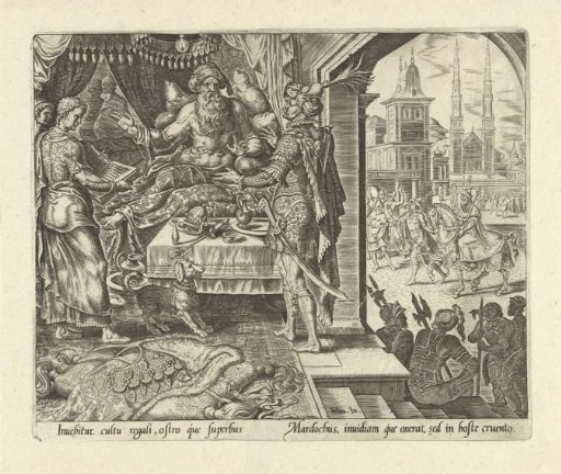 Ahasuerus Takes Advice from Haman